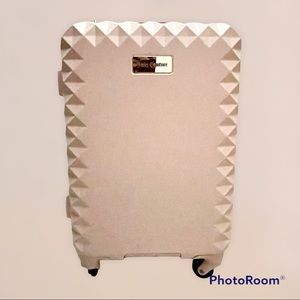 JUICY COUTURE BLUSH PINK HARDSHELL 4 WHEELS & HANDLE SYSTEM SUITCASE NWT $240